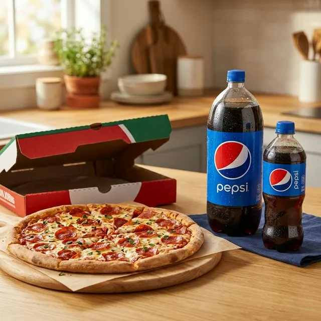 Papa Johns Pepsi bottles 20 oz and 2-Liter with 2026 prices