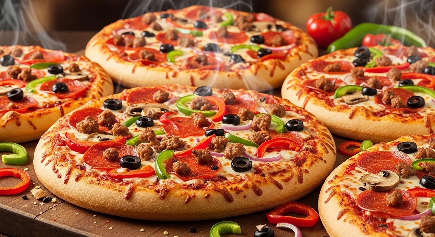 Papa Johns Super Loaded Pizzas with extra meats and fresh veggies